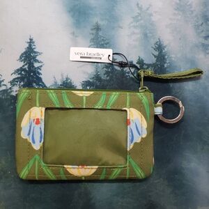 Vera Bradley Tulip Rows Lighten Up Zip Id Case NWT, Smoke FREE Home